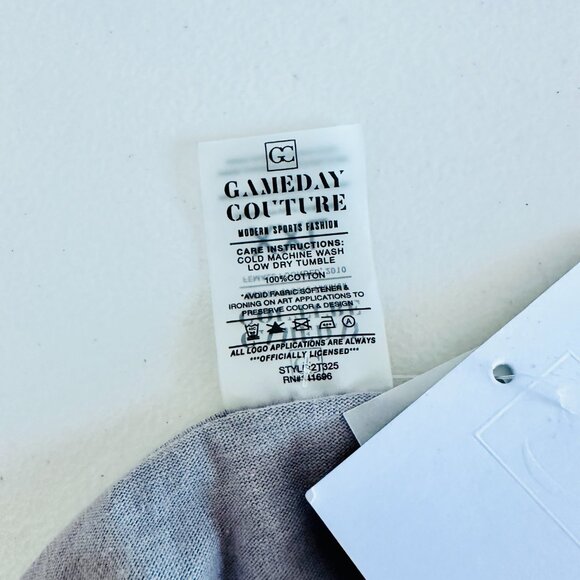 GAMEDAY COUTURE DREXEL DRAGONS PHILADELPHIA STUDDED CROPPED SHORT SLEEVE T-SHIRT - Picture 6 of 6